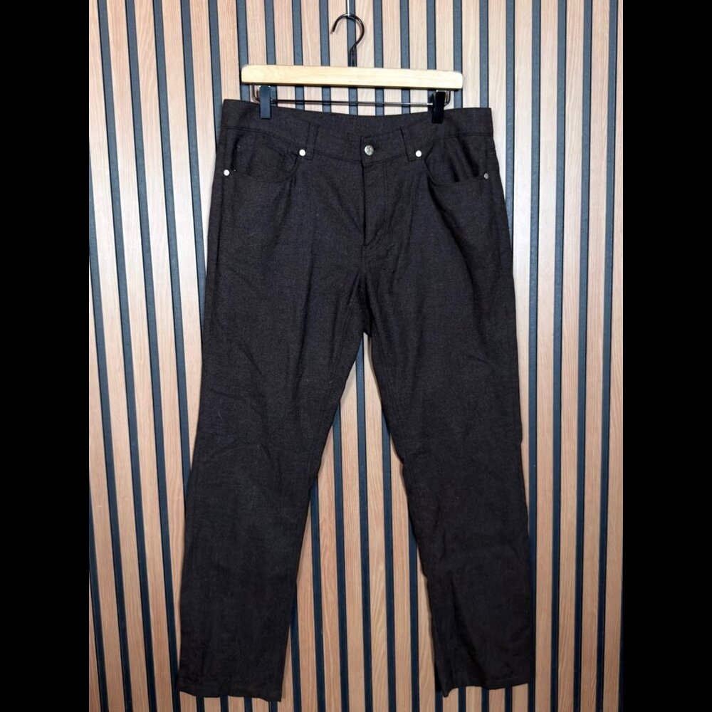 Peter Millar Pants 34 Men’s Brown 100% Virgin Wool 5-Pocket Soft